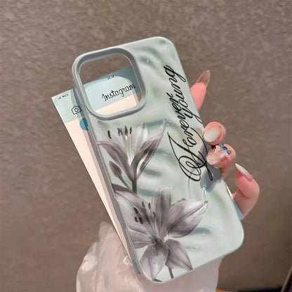 Lily Forever Young Camera Protection Silicone Case For Iphone 17 16 Plus 15 14 13 12 11 Pro Max Full Edge Shockproof Cover