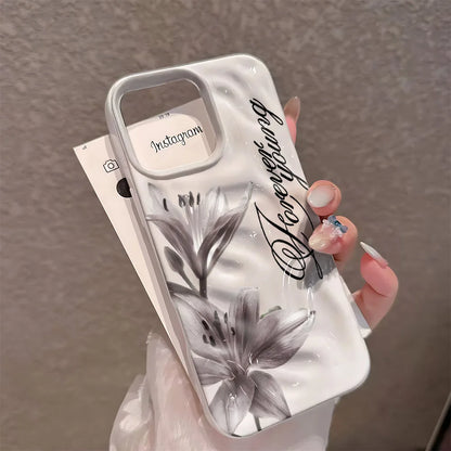 Lily Forever Young Camera Protection Silicone Case For Iphone 17 16 Plus 15 14 13 12 11 Pro Max Full Edge Shockproof Cover