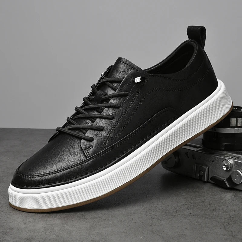 Brand Men's Genuine Leather Shoes, Comfortable Soft-soled Insoles, Men's Casual Oxford Shoes, Outdoor Sports Shoes
