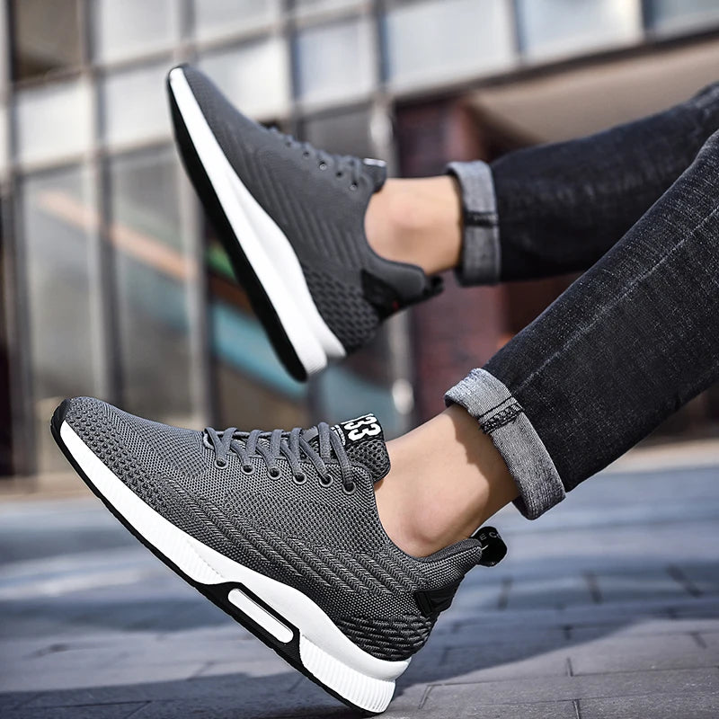New Sneakers Man Elevator Shoes Height Increase Shoes for Men Insoles 8CM Mesh Breathable Sports Heightening Footwear Tall Shoes