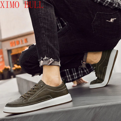 Brand Men's Genuine Leather Shoes, Comfortable Soft-soled Insoles, Men's Casual Oxford Shoes, Outdoor Sports Shoes